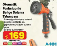 OTOMATİK FONKSİYONLU BAHÇE SULAMA TABANCASI